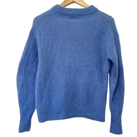 💙 Everlane Alpaca Cocoon Crew Sweater | Cornflower | Small (lightly shrunken M) - Picture 3 of 6